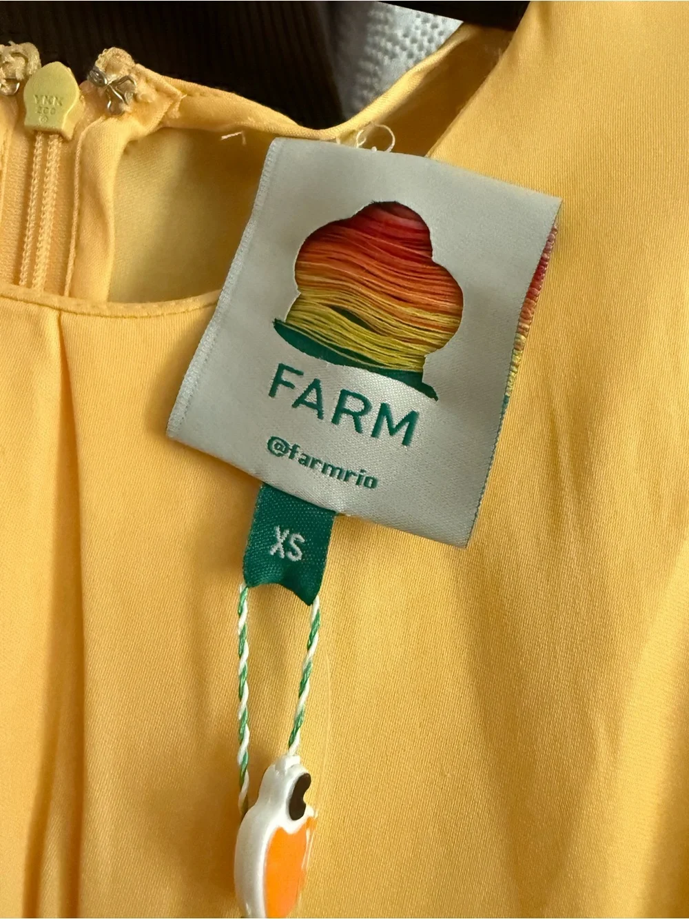 NWT Farm Rio Yellow Cutout Long Sleeve Maxi Dress - Picture 3 of 8